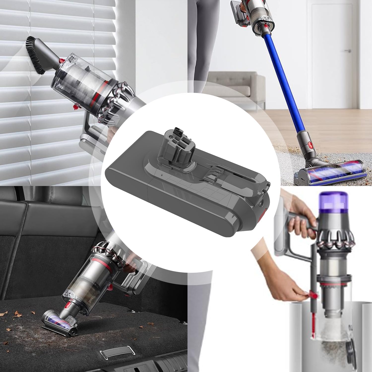 Batterie compatible Dyson V11 à clipser (SV15/SV22) 4 batterie v11
