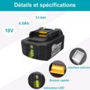batterie 18v 4ah makita