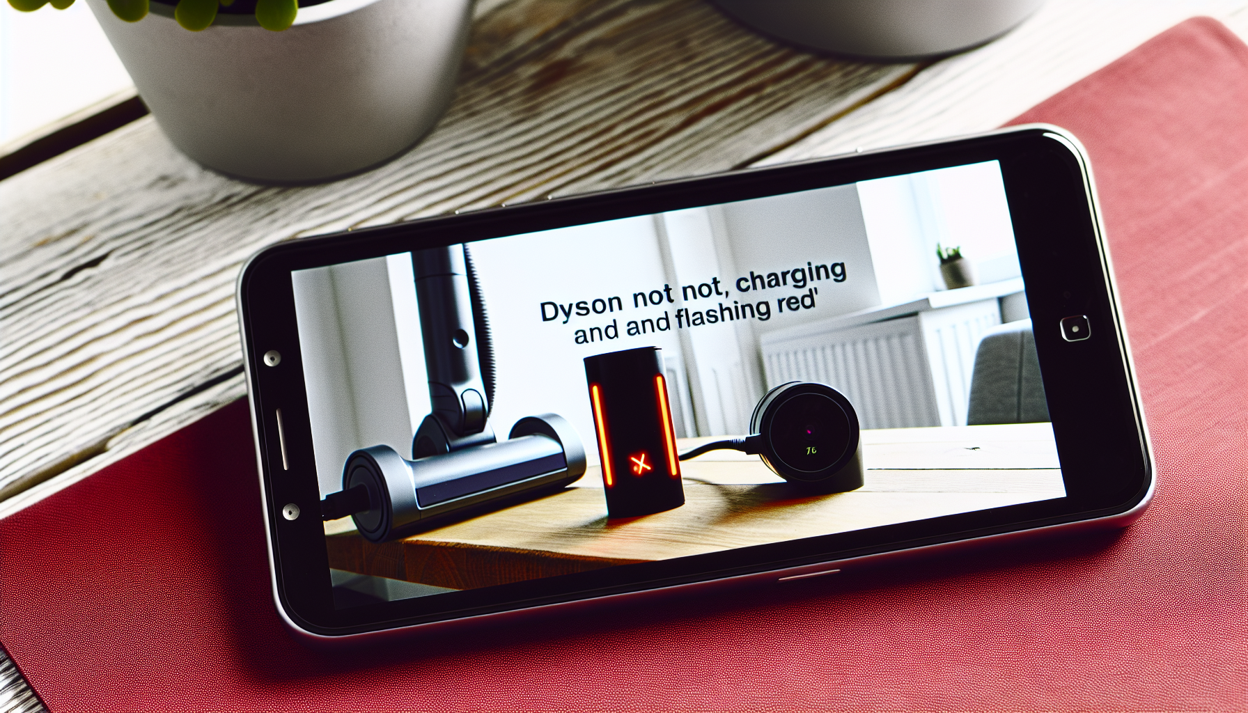 Dyson ne charge plus et clignote rouge​