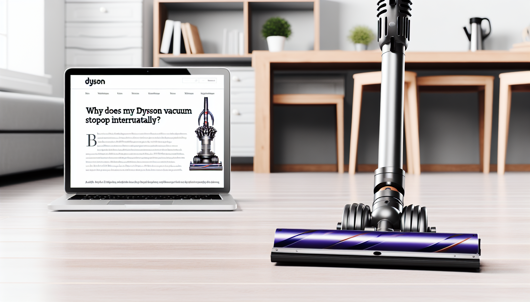 Pourquoi mon aspirateur dyson s'arrête par intermittence​ ?